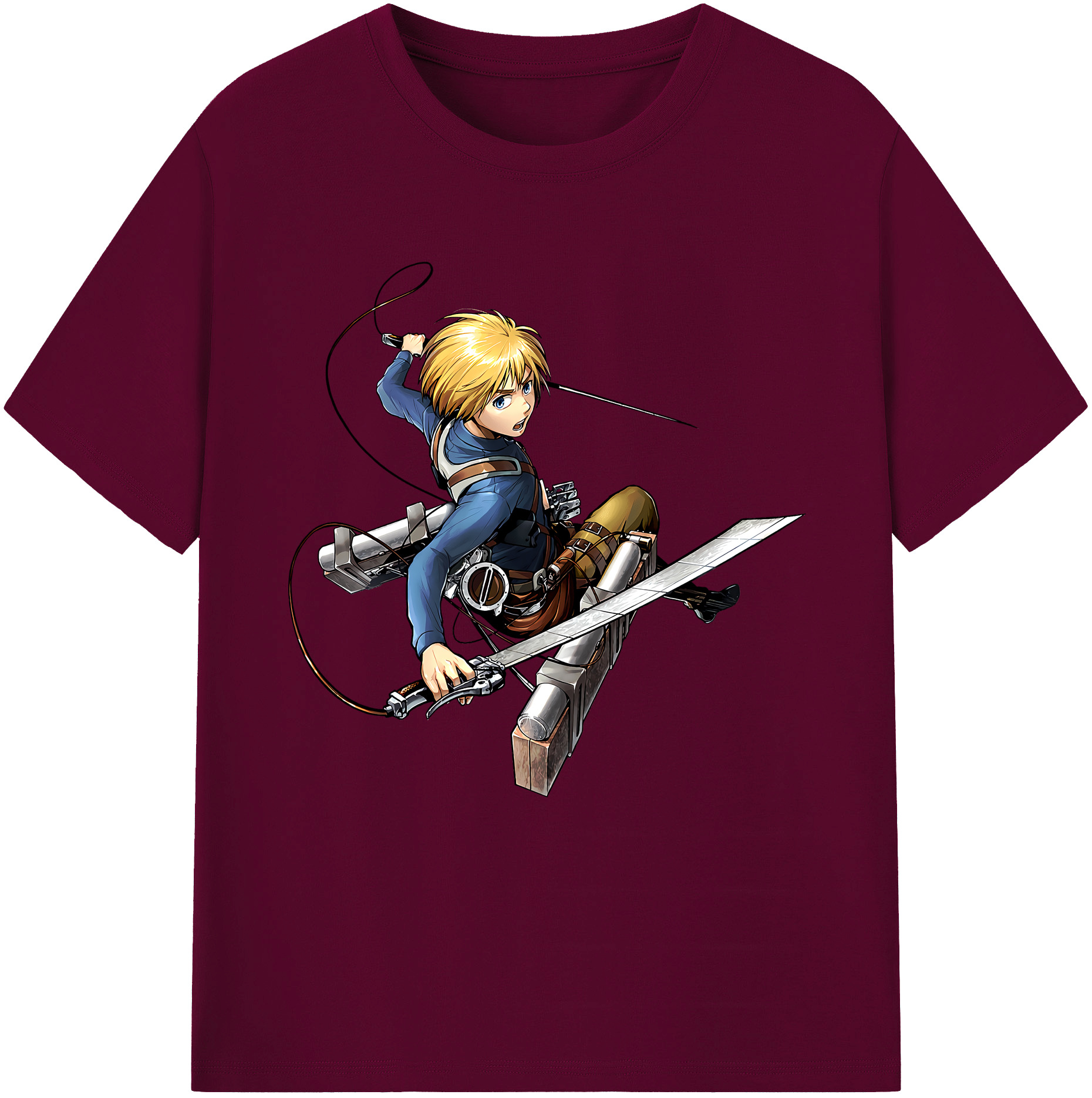 （画像用） 進撃の巨人 アルミン·アルレルト Attack on Titan Armin Arlert レディースカジュアルプリントTシャツ（綿100％）